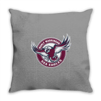 The-manly-warringah-sea-eagles-pen Throw Pillow | Artistshot