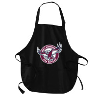 The-manly-warringah-sea-eagles-pen Medium-length Apron | Artistshot