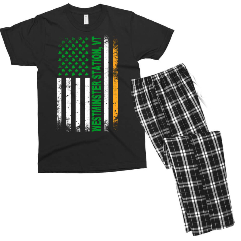 Artistshot Trending American Flag Irish St Patricks Day Westminster St Men's T-shirt Pajama Set by lykhongduong9enev3 | Artistshot