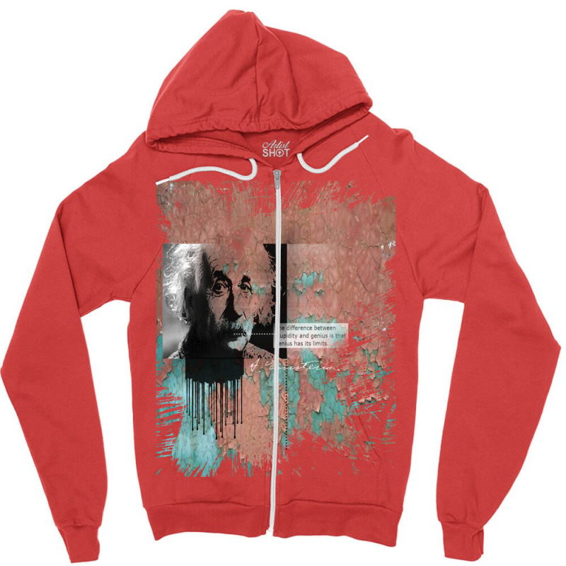 Albert Einstein Zipper Hoodie | Artistshot