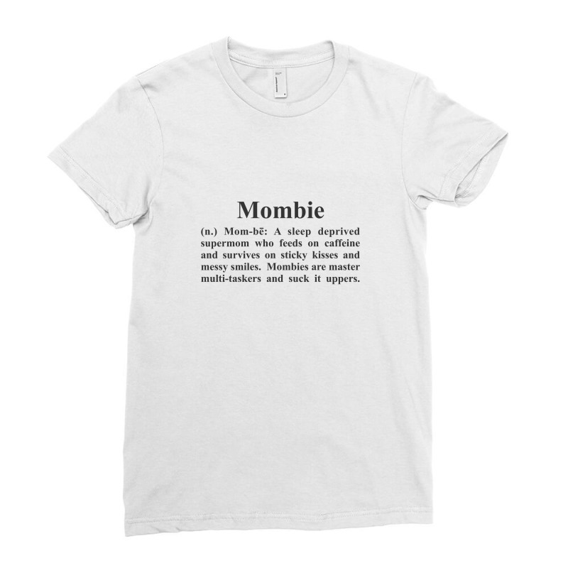 Zmombie Zombie Mommy Sleep Deprived T Shirt Ladies Fitted T-Shirt by BLACKSTONE | Artistshot