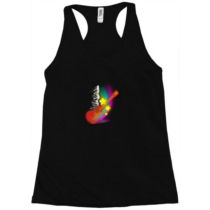 Illustration Of Musical Instruments  Music Racerback Tank by JeanneMarieHass | Artistshot