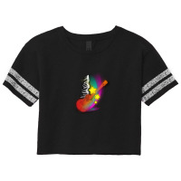 Illustration Of Musical Instruments  Music Scorecard Crop Tee | Artistshot