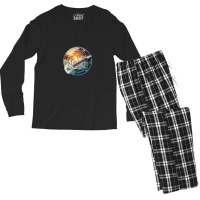 Electric Sunset Pandemic Moon Men's Long Sleeve Pajama Set | Artistshot