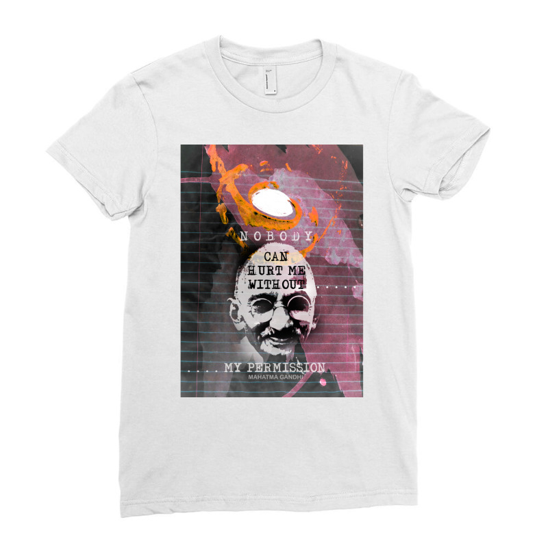 Gandhi Ladies Fitted T-shirt | Artistshot