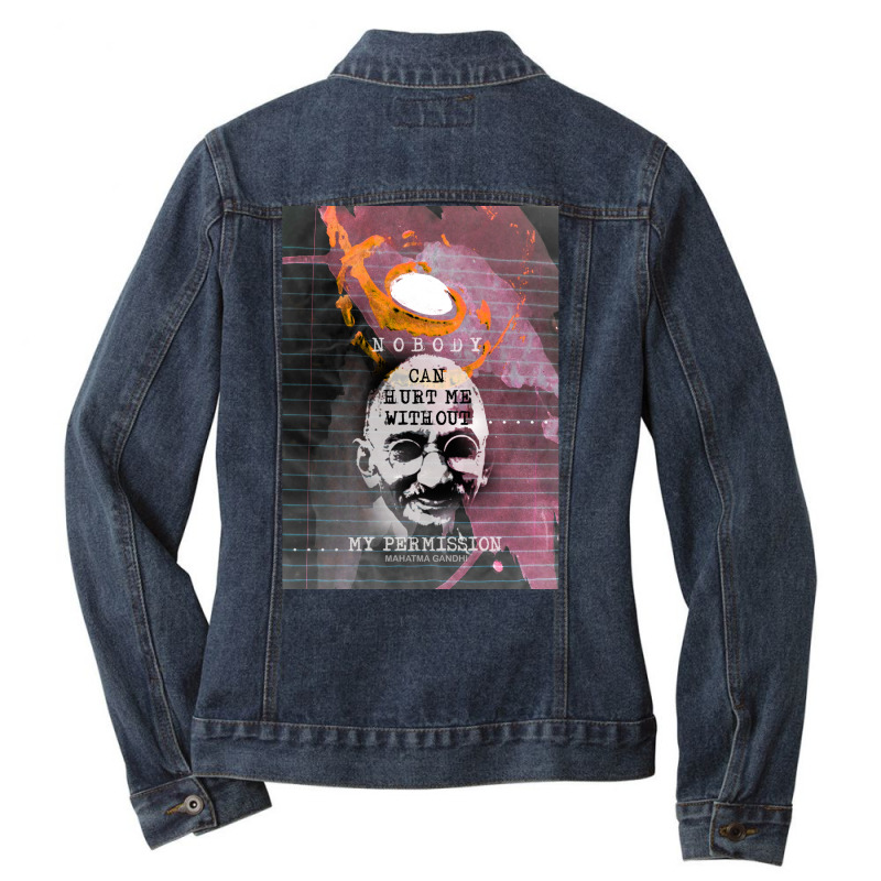 Gandhi Ladies Denim Jacket | Artistshot