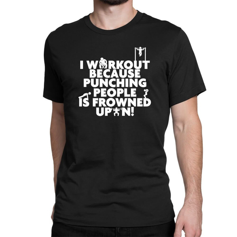 Punching People Is Frowned Upon Classic T-shirt by riotees | Artistshot