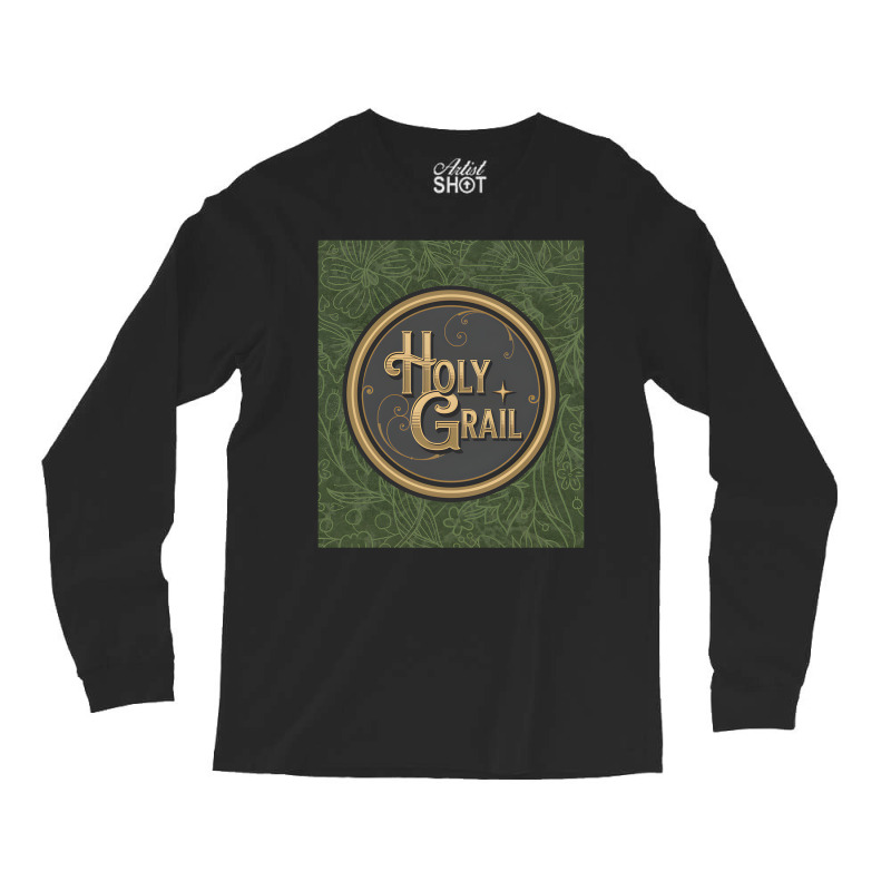 Artistshot Hot Trend Holy Grail Ancient Black Knight Goth Gothic Art G Long Sleeve Shirts | Artistshot