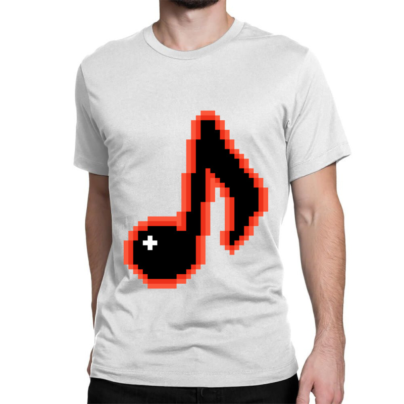 Red Music Note 1 Classic T-shirt by AshliBuol | Artistshot