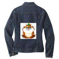 Facetime Hamster Ladies Denim Jacket | Artistshot