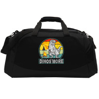 Funny Dinos'more Camping Dinosaur Camp Smore Dino Campfire T Shirt Active Duffel | Artistshot