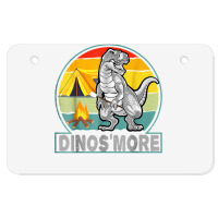 Funny Dinos'more Camping Dinosaur Camp Smore Dino Campfire T Shirt Atv License Plate | Artistshot