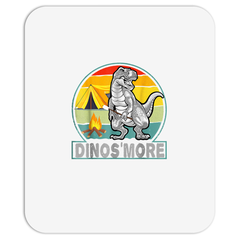 Funny Dinos'more Camping Dinosaur Camp Smore Dino Campfire T Shirt Mousepad | Artistshot