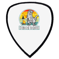 Funny Dinos'more Camping Dinosaur Camp Smore Dino Campfire T Shirt Shield S Patch | Artistshot