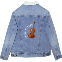 Musical Instrument Cello Unisex Sherpa-lined Denim Jacket | Artistshot