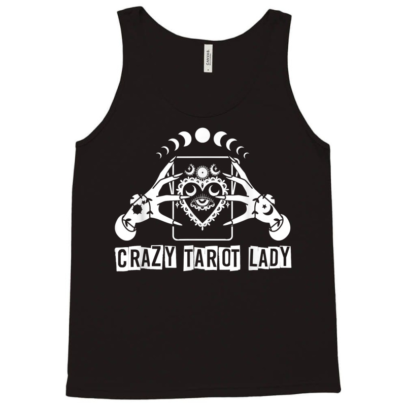 Divination Crazy Tarot Lady Crystal Ball Tarot Cards T Shirt Tank Top by hoasantiaz | Artistshot