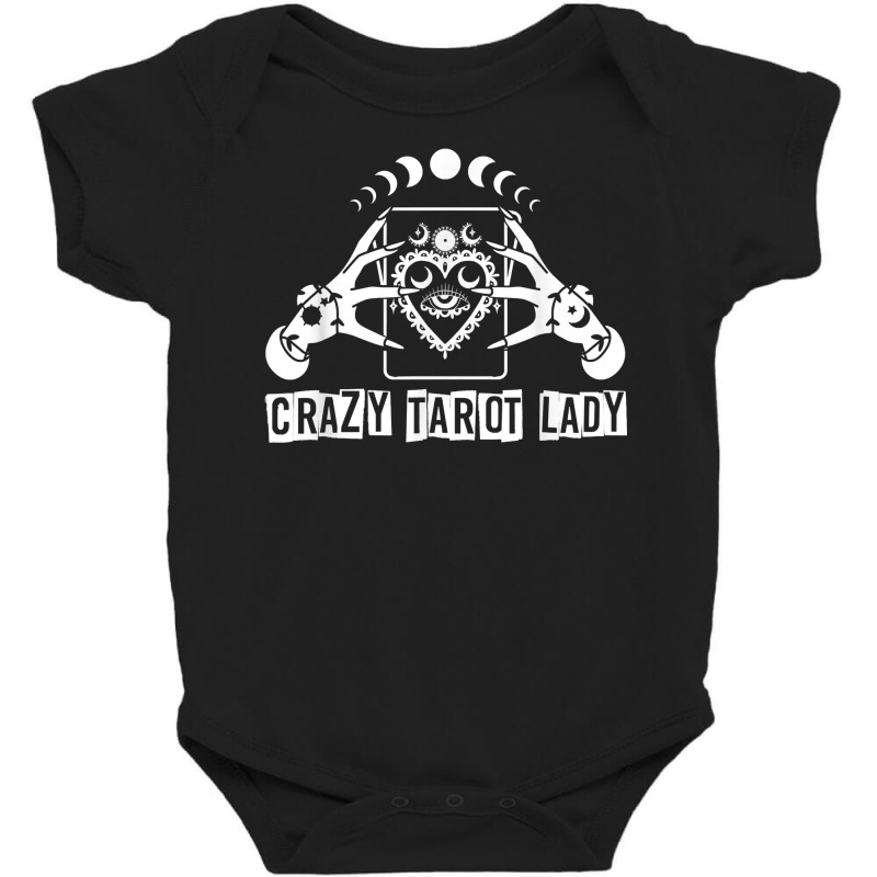 Divination Crazy Tarot Lady Crystal Ball Tarot Cards T Shirt Baby Bodysuit by hoasantiaz | Artistshot