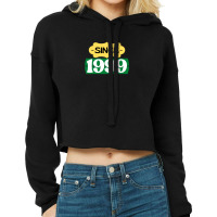 Since 1999 Birthday Retro Black Yellow Green White Cropped Hoodie | Artistshot