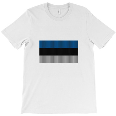Flag Of Estonia T-shirt Designed By Chakib Alami