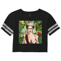 Artistshot Limited Edition Frida Kahlo Artist Beautiful Coffee Feminis Scorecard Crop Tee | Artistshot