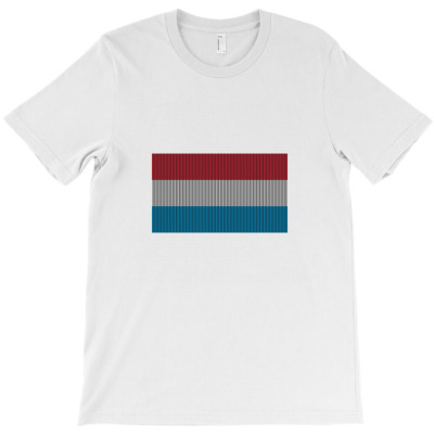 Flag Of Luxembourg T-shirt Designed By Chakib Alami