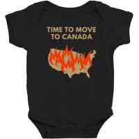 Time To Move To Canada Anti Baby Bodysuit | Artistshot