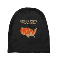 Time To Move To Canada Anti Baby Beanies | Artistshot