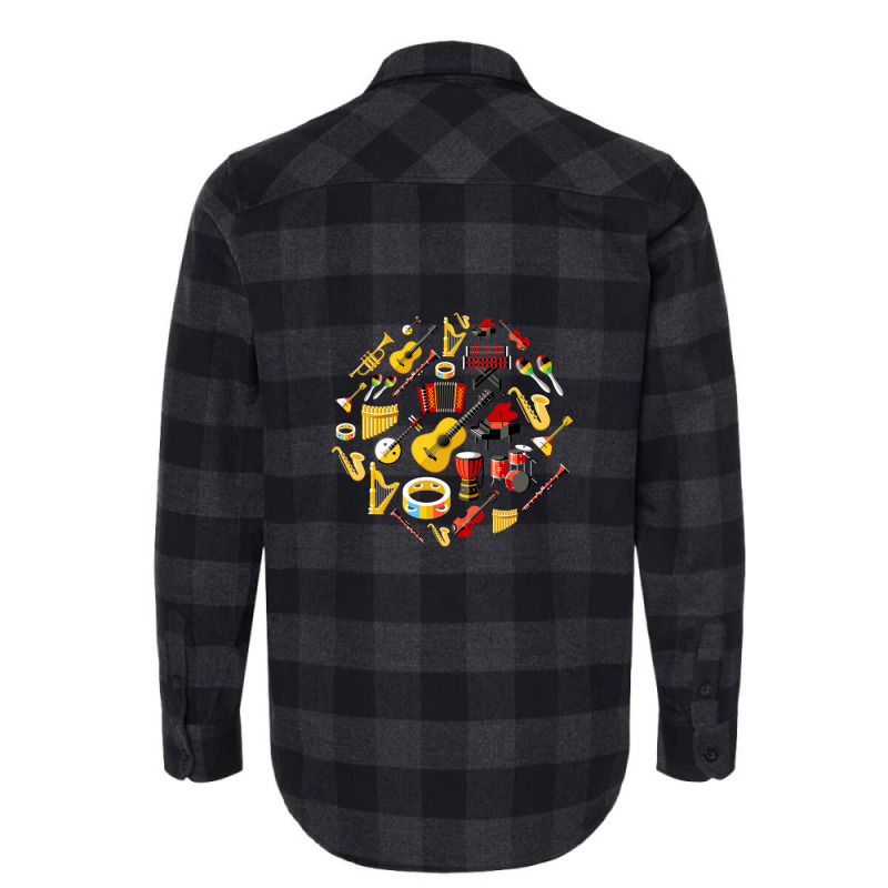 Music Instruments Lover Flannel Shirt by HakimMohamed | Artistshot