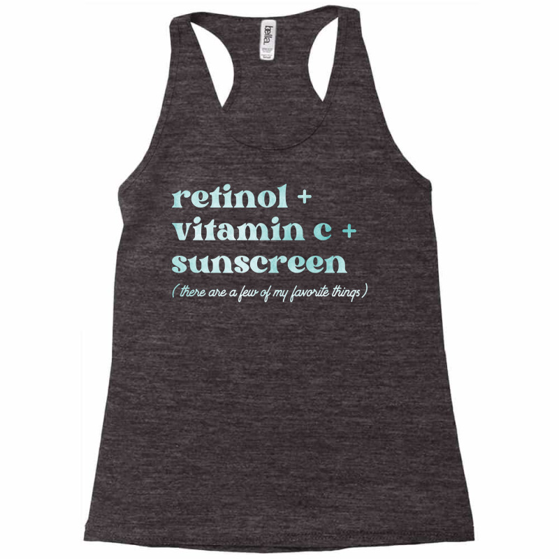 Retinol Vitamin C And Sunscreen Aesthetic Esthetician Nurse Pullover H Racerback Tank | Artistshot