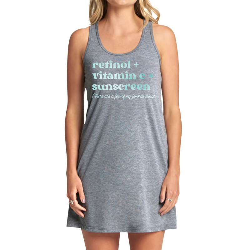 Retinol Vitamin C And Sunscreen Aesthetic Esthetician Nurse Pullover H Tank Dress | Artistshot