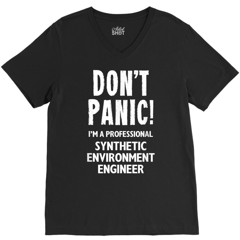 Synthetic Environment Engineer T Shirt V-neck Tee | Artistshot