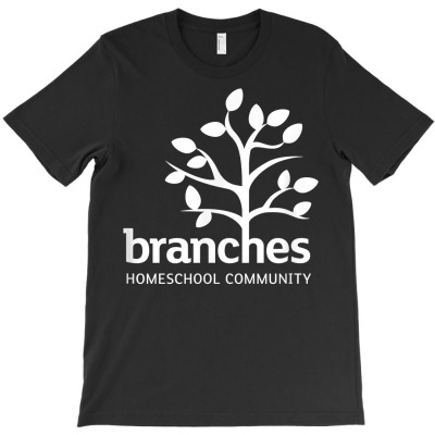 Branches Homeschool White Logo T Shirt T-shirt Designed By Ameliahamrick