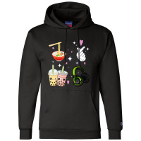 Cute Kawaii K Pop Ramen Boba Bubble Tea K Drama Lover Champion Hoodie | Artistshot