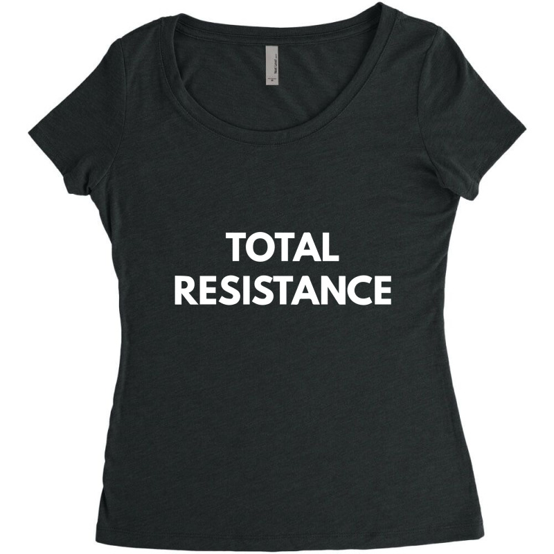 Total Resistance Women's Triblend Scoop T-shirt by dudi2 | Artistshot