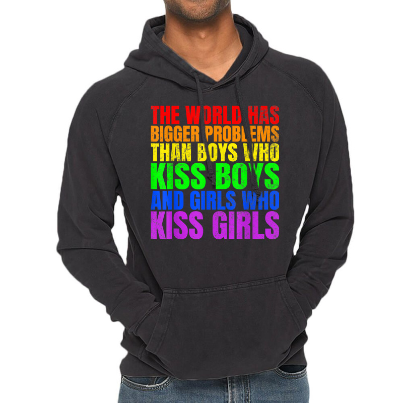 The World Has Bigger Problems Than Lgbtq+ People T Shirt Vintage Hoodie by araceliphexy | Artistshot