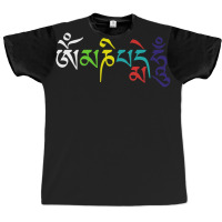 Om Mani Padme Hum- Buddhist Mantra Design Graphic T-shirt | Artistshot