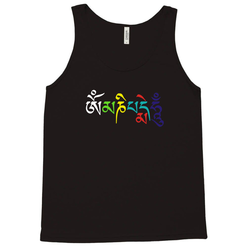 Om Mani Padme Hum- Buddhist Mantra Design Tank Top by JustinWinecoff | Artistshot