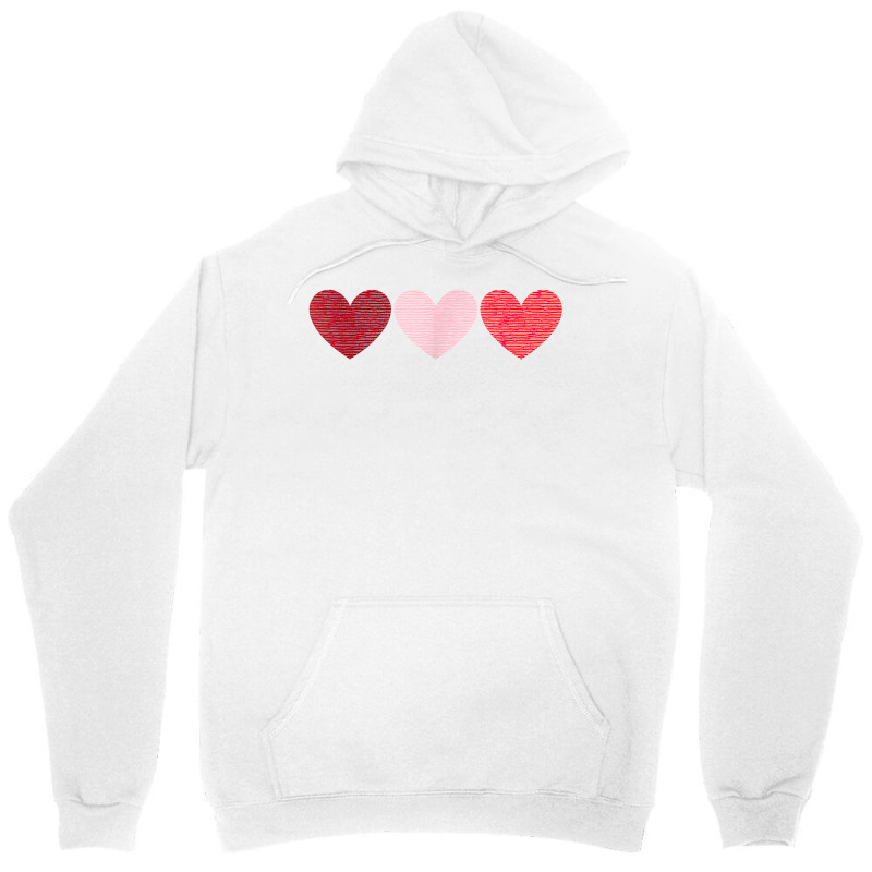 Vintage Valentines Day Funny Three Hearts Cool For Women Men T Shirt Unisex Hoodie | Artistshot