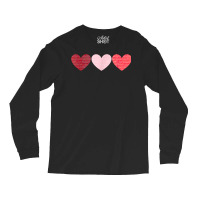 Vintage Valentines Day Funny Three Hearts Cool For Women Men T Shirt Long Sleeve Shirts | Artistshot