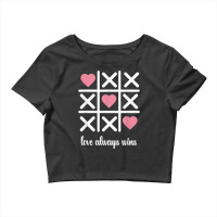 Valentine's Day Board Game Heart Love Couple Date Married T Shirt Crop Top | Artistshot