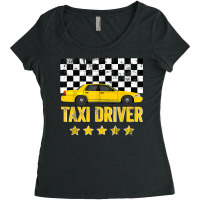 Taxi Cab Driver Vintage Checker Gift Tee For Dads & Kids T Shirt Women's Triblend Scoop T-shirt | Artistshot