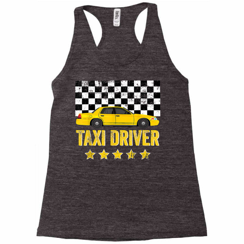 Taxi Cab Driver Vintage Checker Gift Tee For Dads & Kids T Shirt Racerback Tank by kaykemyjoa | Artistshot