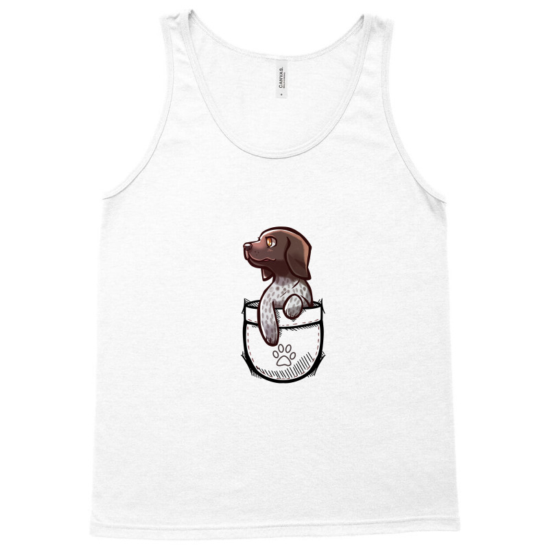 Pocket Cute German Shorthair Pointer Dog Tank Top | Artistshot