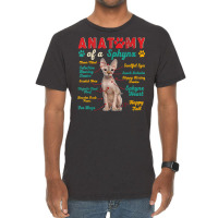 Vintage Anatomy Of A Sphynx Clever Soulful Happy Tails T Shirt Vintage T-shirt | Artistshot