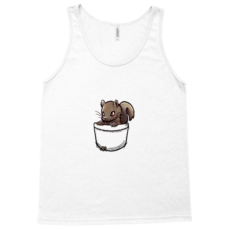 Pocket Cute Grey Squirrel Tank Top | Artistshot