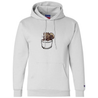 Pocket Cute Grey Squirrel Champion Hoodie | Artistshot