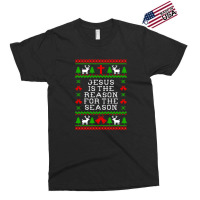 Jesus Is The Reason For The Season - Ugly Christmas Sweater Style Exclusive T-shirt | Artistshot