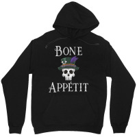 Vintage New Orleans Theme Voodoo Skull Fun Bone Appetit Pun T Shirt Unisex Hoodie | Artistshot