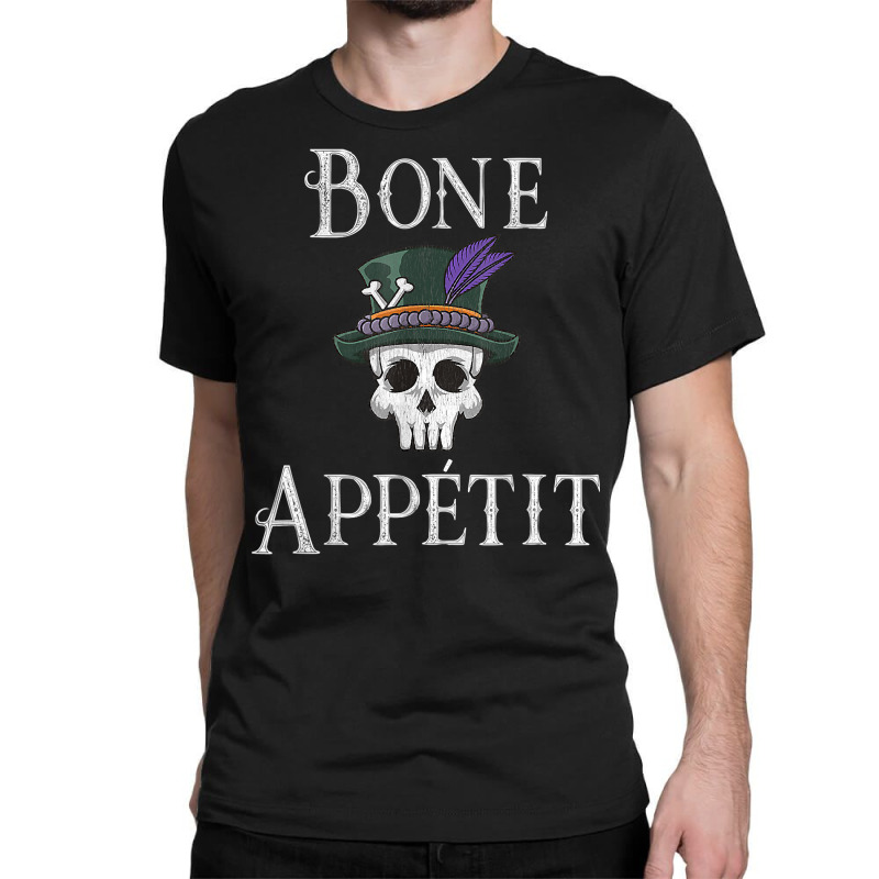 Vintage New Orleans Theme Voodoo Skull Fun Bone Appetit Pun T Shirt Classic T-shirt by kamrynshut8 | Artistshot