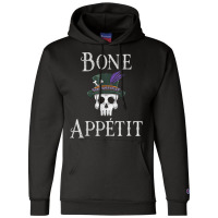 Vintage New Orleans Theme Voodoo Skull Fun Bone Appetit Pun T Shirt Champion Hoodie | Artistshot